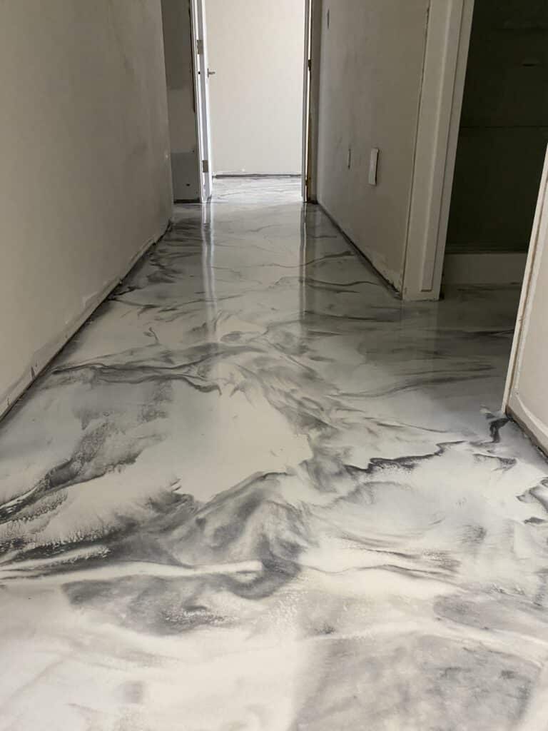 Metalic epoxy floor