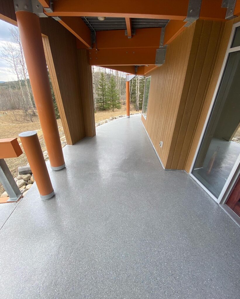 Metalic epoxy flooring